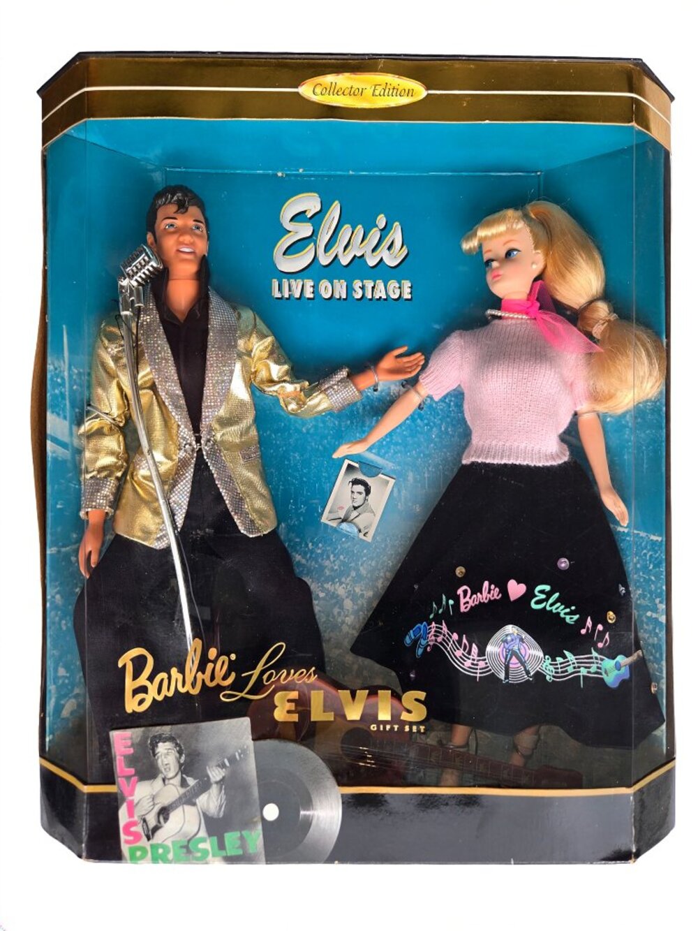 1996 Mattel Barbie Loves Elvis Live On Stage Collector Gift Set NIB
